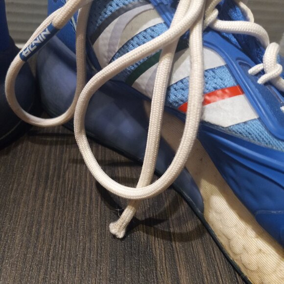 Adidas Ninja Boys 4 Boost Blue Running Shoes Sneakers 2K - Picture 7 of 14